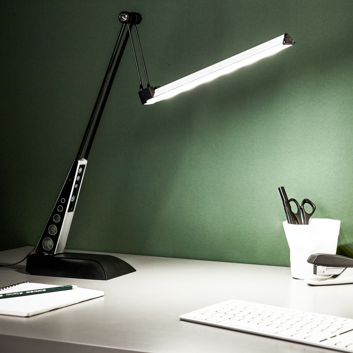 Lampe de bureau à fixation pince ANTHONY 1x2 4W LED e ACIER