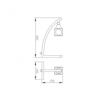 Lampe Cuadrax 1x5W G9 LED Laiton Fumé MANTRA 0994