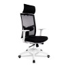 Fauteuil De Bureau Luke Blanc Noir  OC00620WHBL