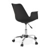 Fauteuil De Bureau Pawa Noir Chromé  OC00580BLCH