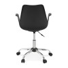 Fauteuil De Bureau Pawa Noir Chromé  OC00580BLCH