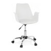 Fauteuil De Bureau Pawa Blanc Chromé  OC00570WHCH