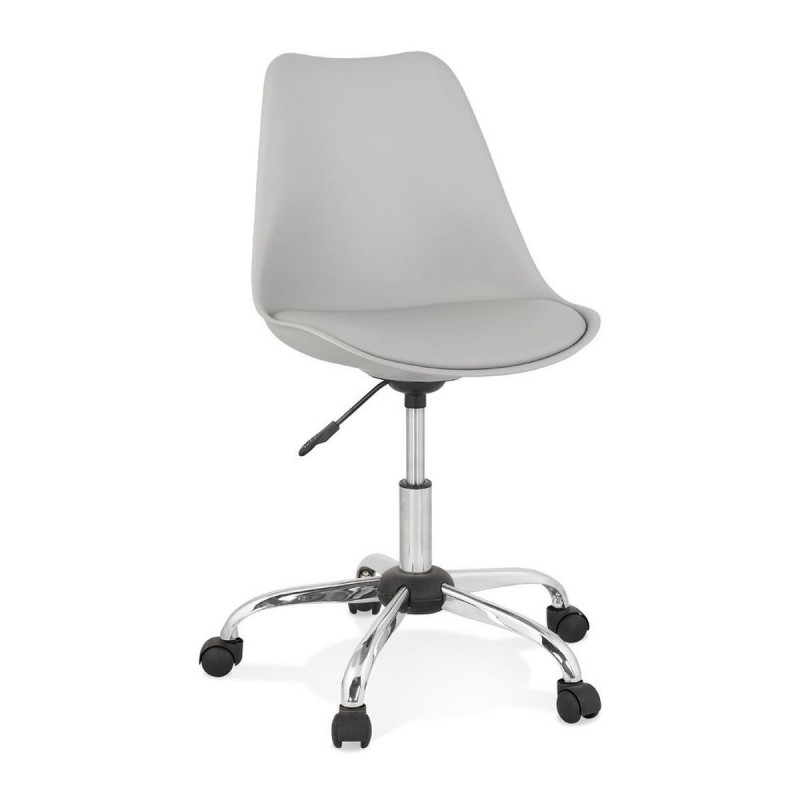 Fauteuil De Bureau Bruyer Gris Chromé  OC00560GRCH