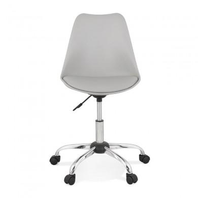 Fauteuil De Bureau Bruyer Gris Chromé  OC00560GRCH