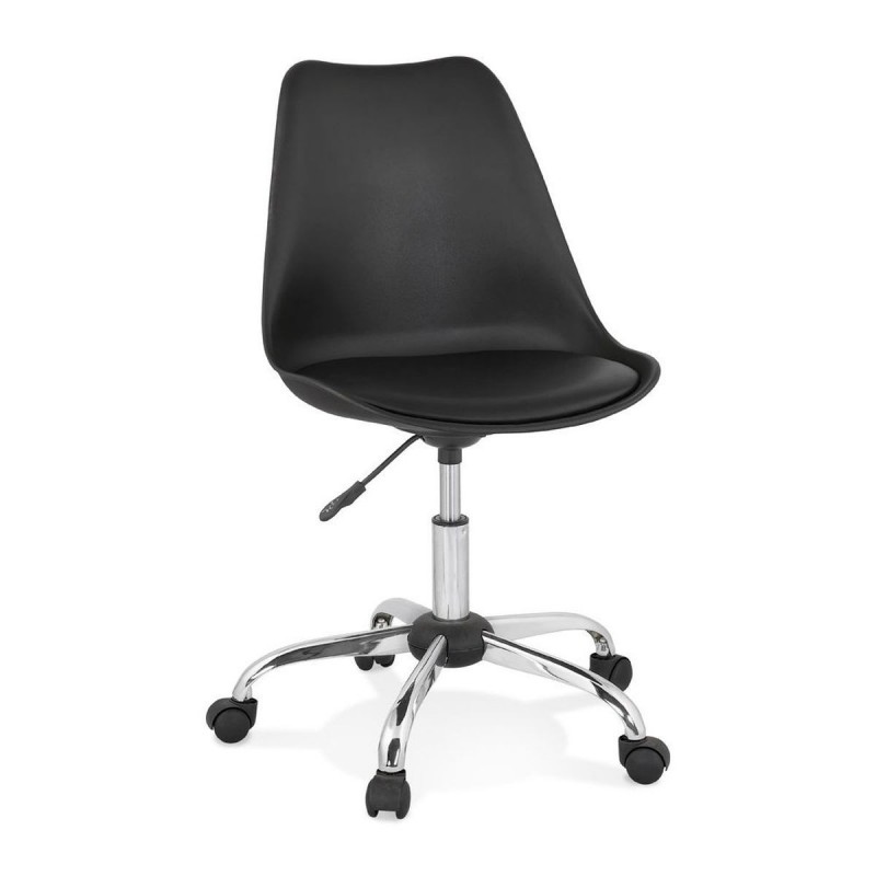 Fauteuil De Bureau Bruyer Noir Chromé  OC00550BLCH