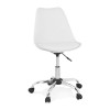 Fauteuil De Bureau Bruyer Blanc Chromé  OC00540WHCH