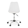 Fauteuil De Bureau Bruyer Blanc Chromé  OC00540WHCH