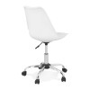 Fauteuil De Bureau Bruyer Blanc Chromé  OC00540WHCH