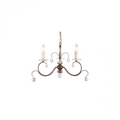 Lustre Lunetta 3x60W Bronze ELSTEAD LIGHTING lun3bp