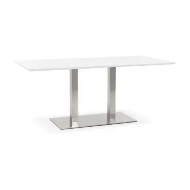 Table à manger rectangulaire Recta Blanc L180  DT00910WH