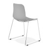 Chaise Bee Gris Chromé  CH02100GRCH