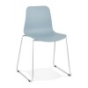 Chaise Bee Bleu Chromé  CH02090BUCH