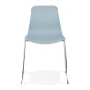 Chaise Bee Bleu Chromé  CH02090BUCH