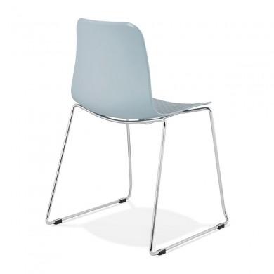 Chaise Bee Bleu Chromé  CH02090BUCH