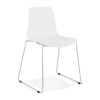 Chaise Bee Blanc Chromé  CH01910WHCH