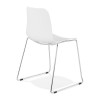 Chaise Bee Blanc Chromé  CH01910WHCH