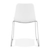 Chaise Bee Blanc Chromé  CH01910WHCH