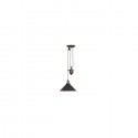 Suspension Provence réglable 1x100W Bronze foncé