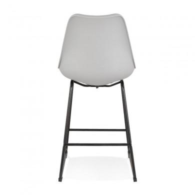 Tabouret De Bar Paul Mini Gris Noir  BS04490GRBL