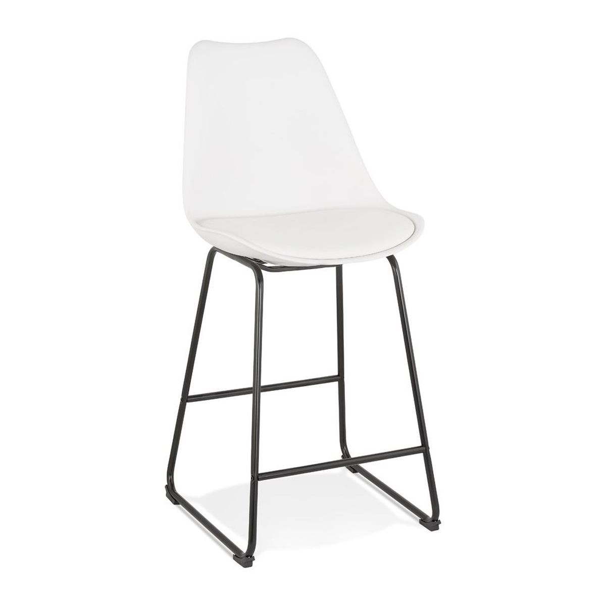 Tabouret De Bar Taco Mini Blanc Noir | Boutica Design