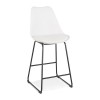 Tabouret De Bar Paul Mini Blanc Noir  BS04470WHBL