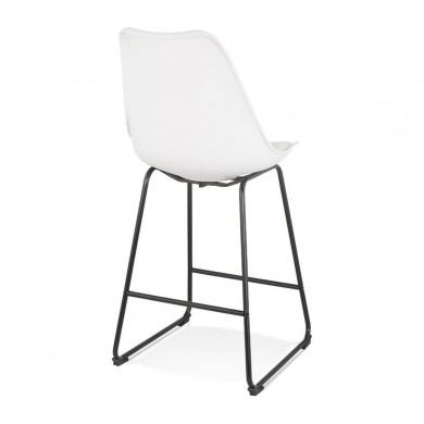 Tabouret De Bar Paul Mini Blanc Noir  BS04470WHBL