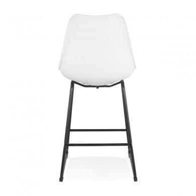 Tabouret De Bar Paul Mini Blanc Noir  BS04470WHBL