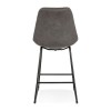 Tabouret De Bar Carl Mini Gris foncé Noir  BS04430DGBL