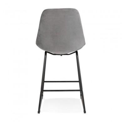 Tabouret De Bar Yaya Mini Gris Noir  BS04390GRBL