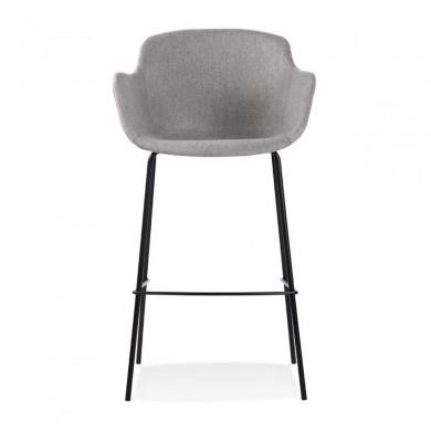 Tabouret De Bar Largess Gris clair Noir  BS04350LGBL