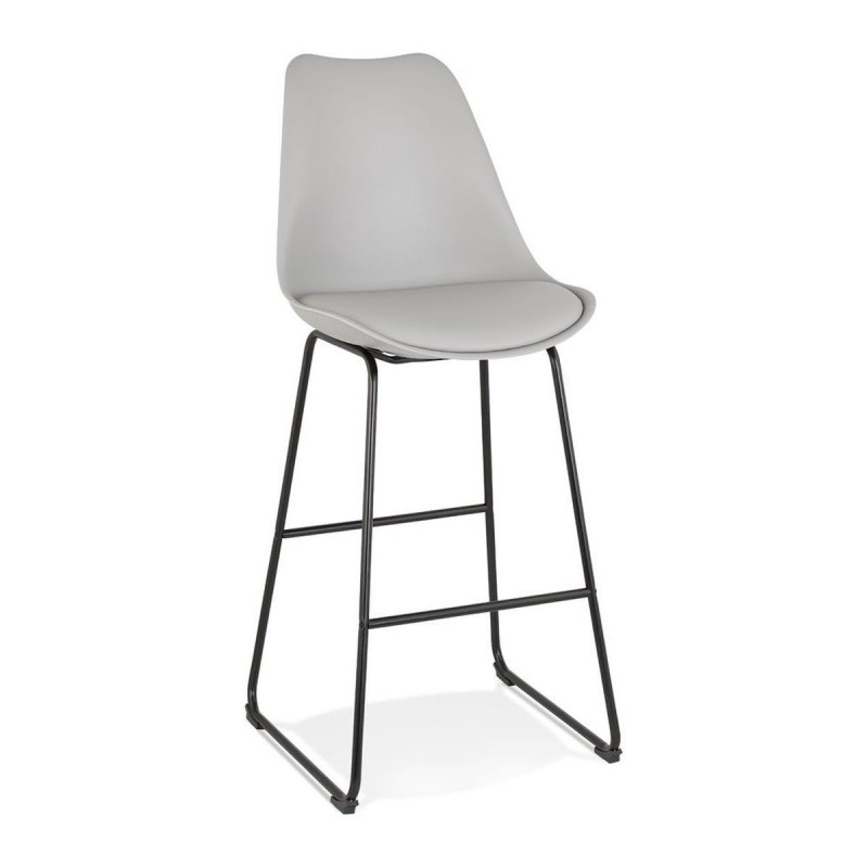 Tabouret De Bar Paul Gris Noir  BS04610GRBL