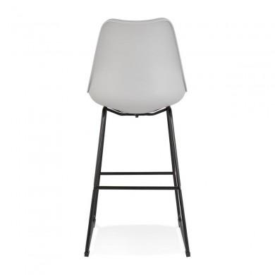 Tabouret De Bar Paul Gris Noir  BS04610GRBL