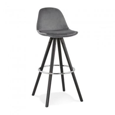 Tabouret De Bar Franky Gris Noir  BS03570GRBL