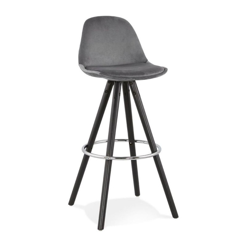 Tabouret De Bar Franky Gris Noir  BS03570GRBL