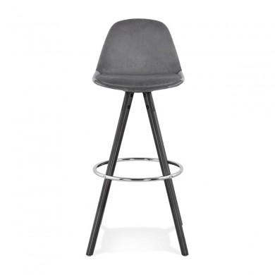 Tabouret De Bar Franky Gris Noir  BS03570GRBL