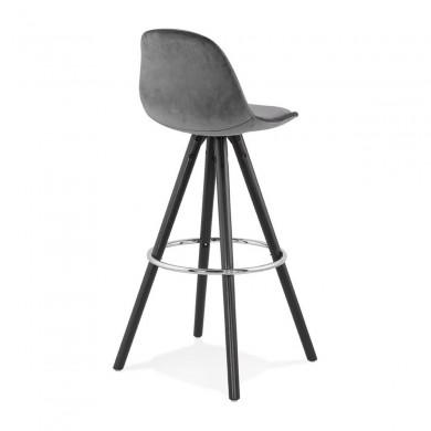 Tabouret De Bar Franky Gris Noir  BS03570GRBL