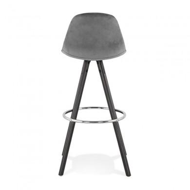 Tabouret De Bar Franky Gris Noir  BS03570GRBL