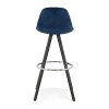 Tabouret De Bar Franky Bleu Noir  BS03550BUBL