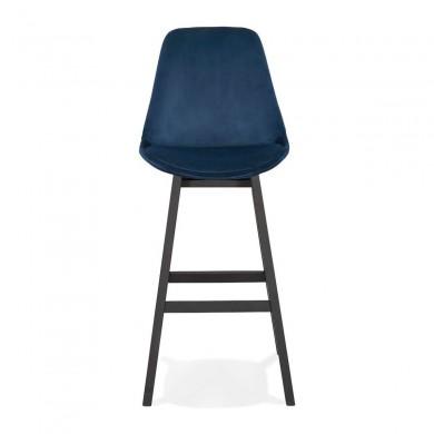 Tabouret De Bar Basil Bleu Noir  BS03230BUBL