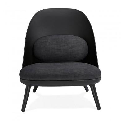 Fauteuil Crapaud Kajol Noir Gris foncé  AC02770BLDG