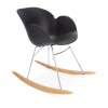 Fauteuil à Bascule Knebel Noir  AC01390BL