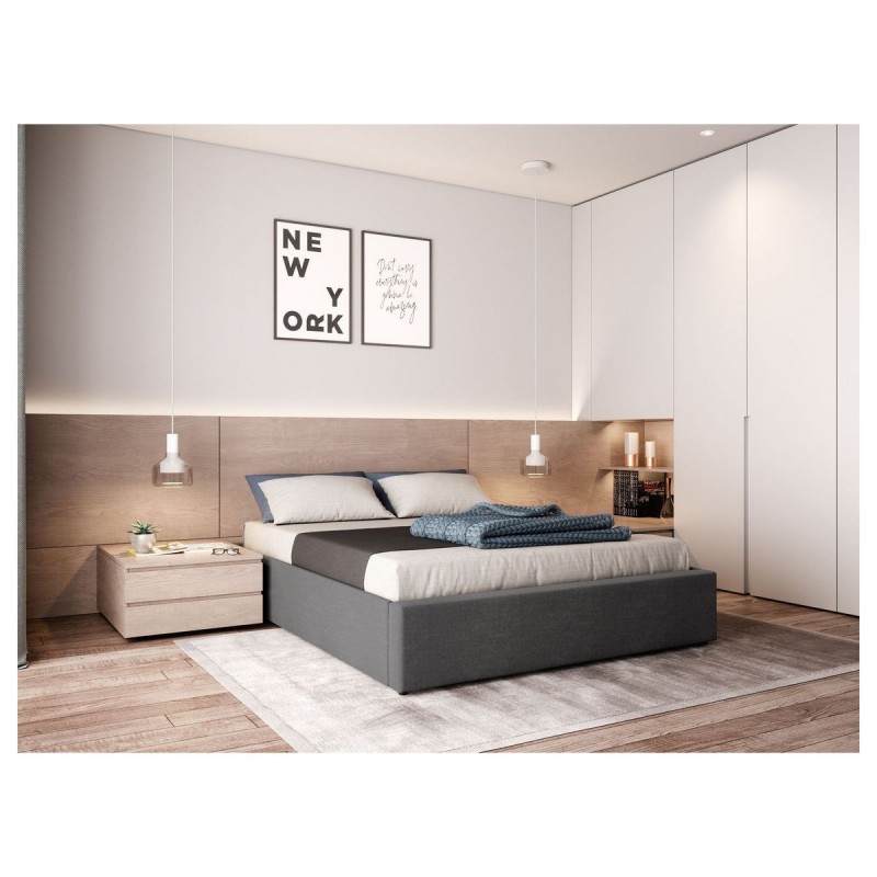 Cadre de lit 1155 Gris Foncé 153cm  1155CTGRF140