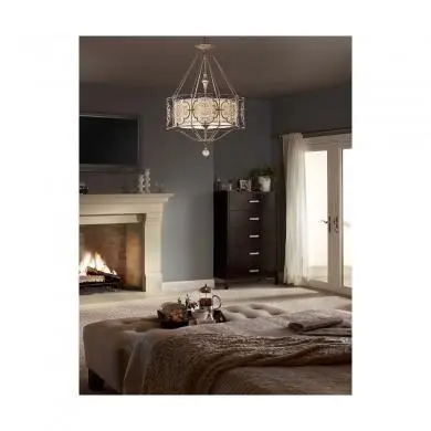 Suspension Marcella 3x100W Bronze foncé et Or FEISS femarcellap