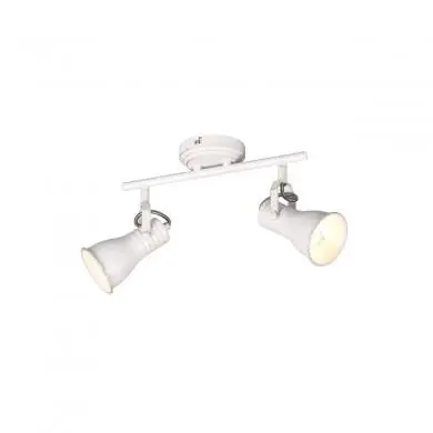 Plafonnier Steam 2x25W E14 Blanc Antique TRIO LIGHTING 813400227