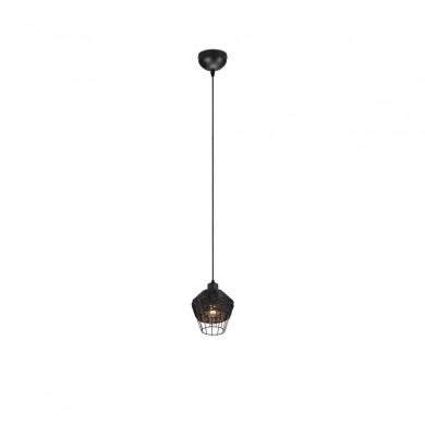 Suspension Borka 1x40W E27 Noir 17cm TRIO LIGHTING R31261002