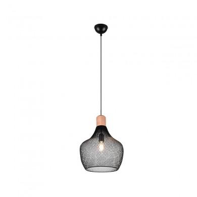 Suspension Valeria 1x40W E27 Noir Mat 33cm TRIO LIGHTING R31281932