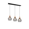 Suspension Valeria 3x40W E27 Noir Mat TRIO LIGHTING R31283032