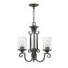 Lustre Casa 3x60W E27 Noir HINKLEY HK-CASA3