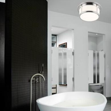 Plafonnier salle de bain hanna 4x3w g9 chrome l380 Couleur v002229  Boutica-Design