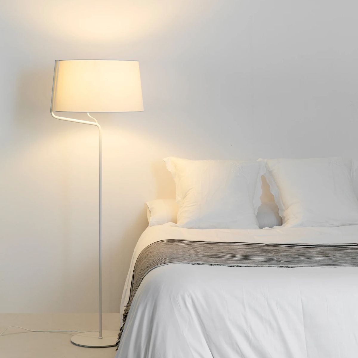 Lampadaire Berni Blanc 29335 Faro